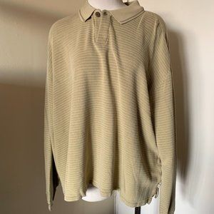 TOMMY BAHAMA YELLOW TOP SHIRT SIZE XXL 77% SILK 23% COTTON